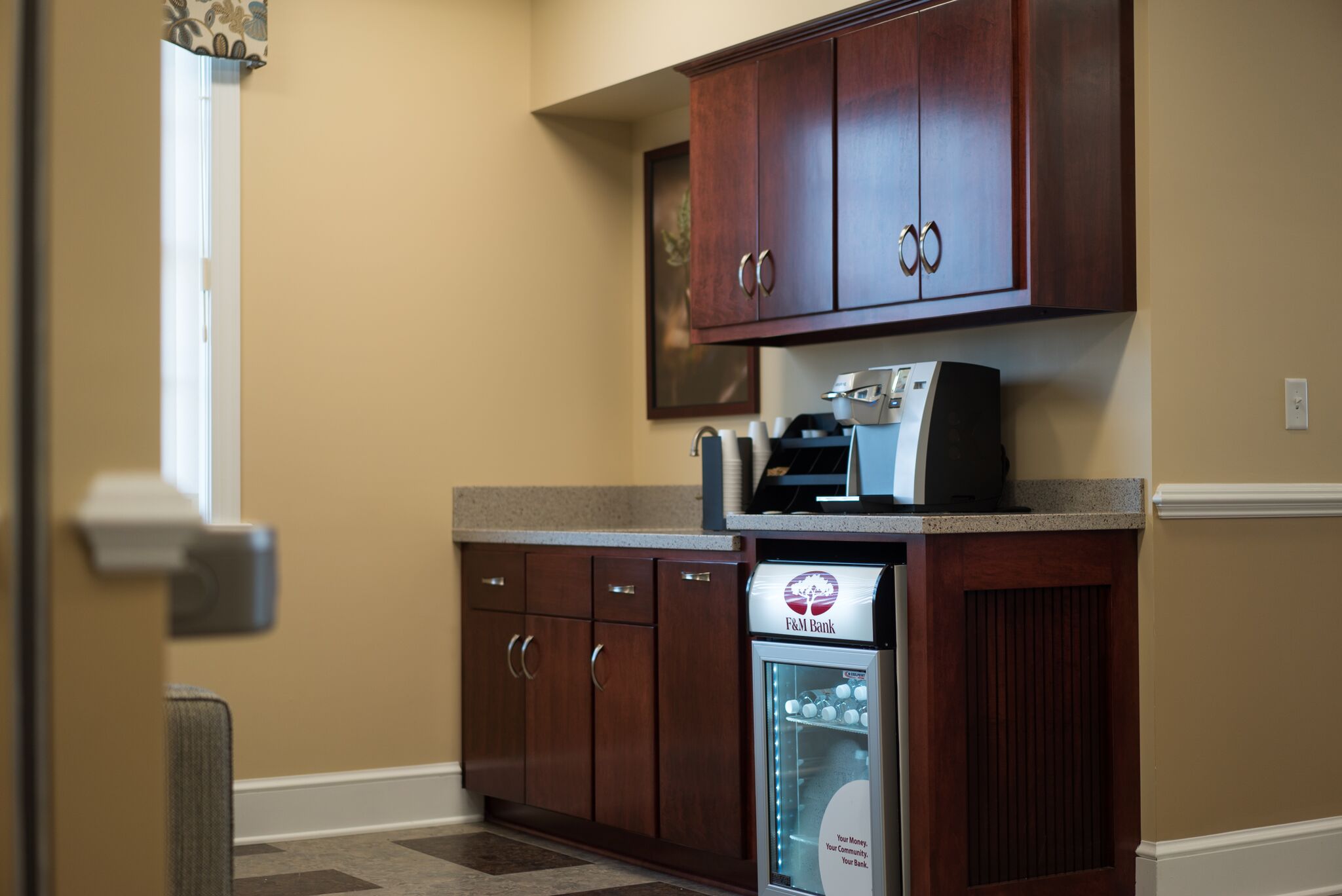 custom coffee bar cabinetry