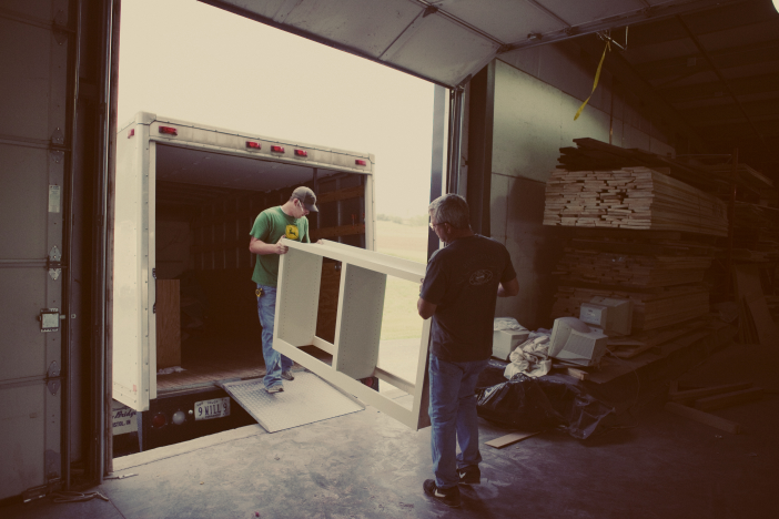 delivery and installation of custom cabinetry