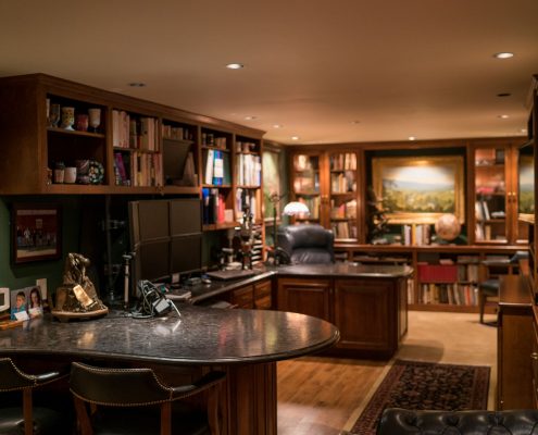 custom cabinetry makes a home office beautiful