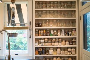 custom cabinetry with built-in shelving