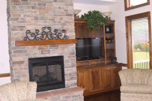 custom cabinetry for living room