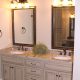 sophisticated custom bathroom cabinetry