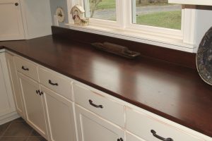 stained wood countertops